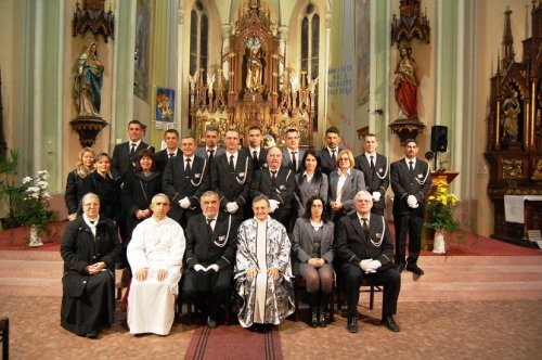 Radnici Funera na svetoj misi na Dan mrtvih 2014. godine u crkvi Svetog Roka.
